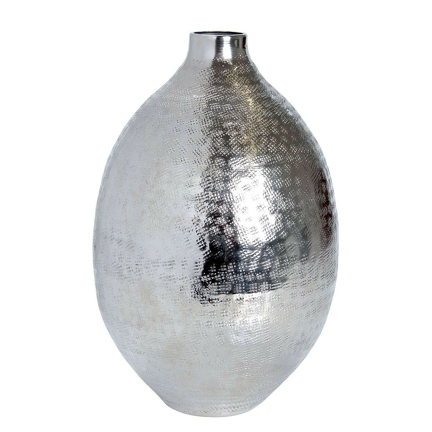 Butlers Vase INDIRA - Aluminium - Silber - Durchmesser: 8 cm