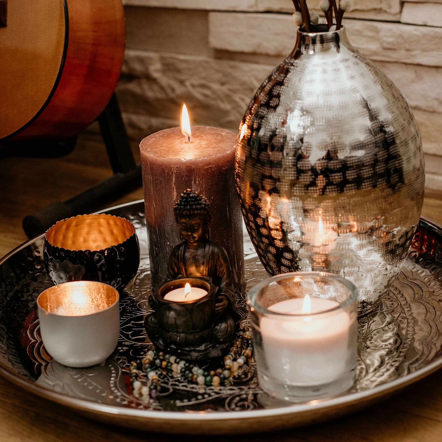 Butlers Vase INDIRA - Aluminium - Silber - Durchmesser: 8 cm – Bild 6