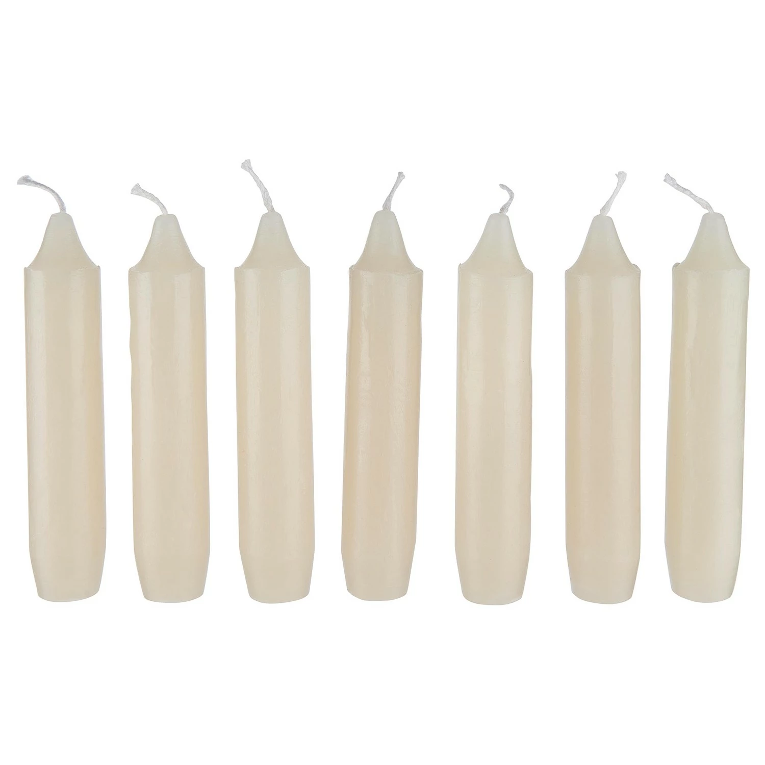 Butlers Kerzen-Set LITTLE LIGHT (8-tlg.) - Klarglas / Stahlblech / Wachs - Weiß / Gold – Bild 4