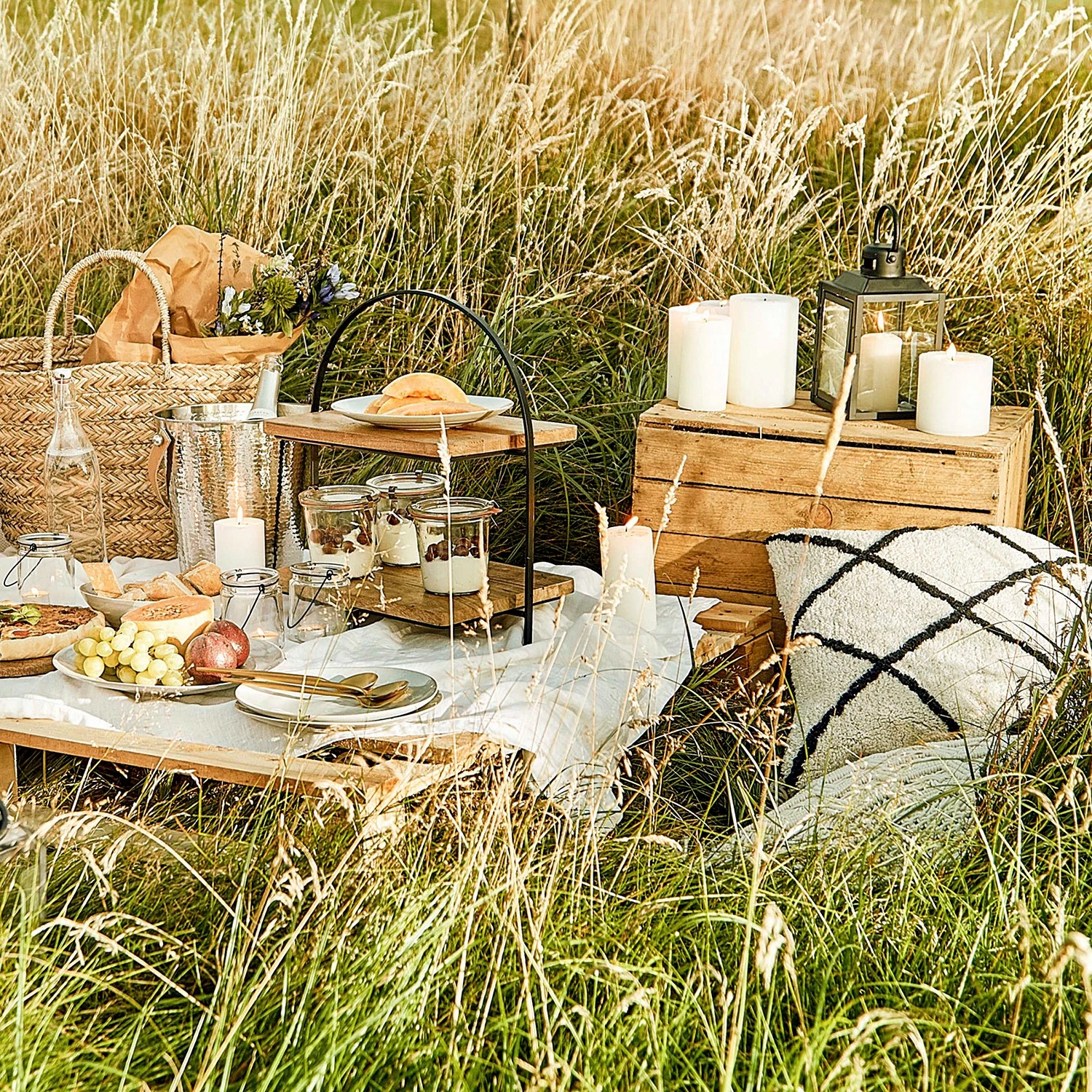 Butlers Laterne LIGHTHOUSE - Eisen / Glas - Schwarz - Höhe: 24 cm – Bild 3