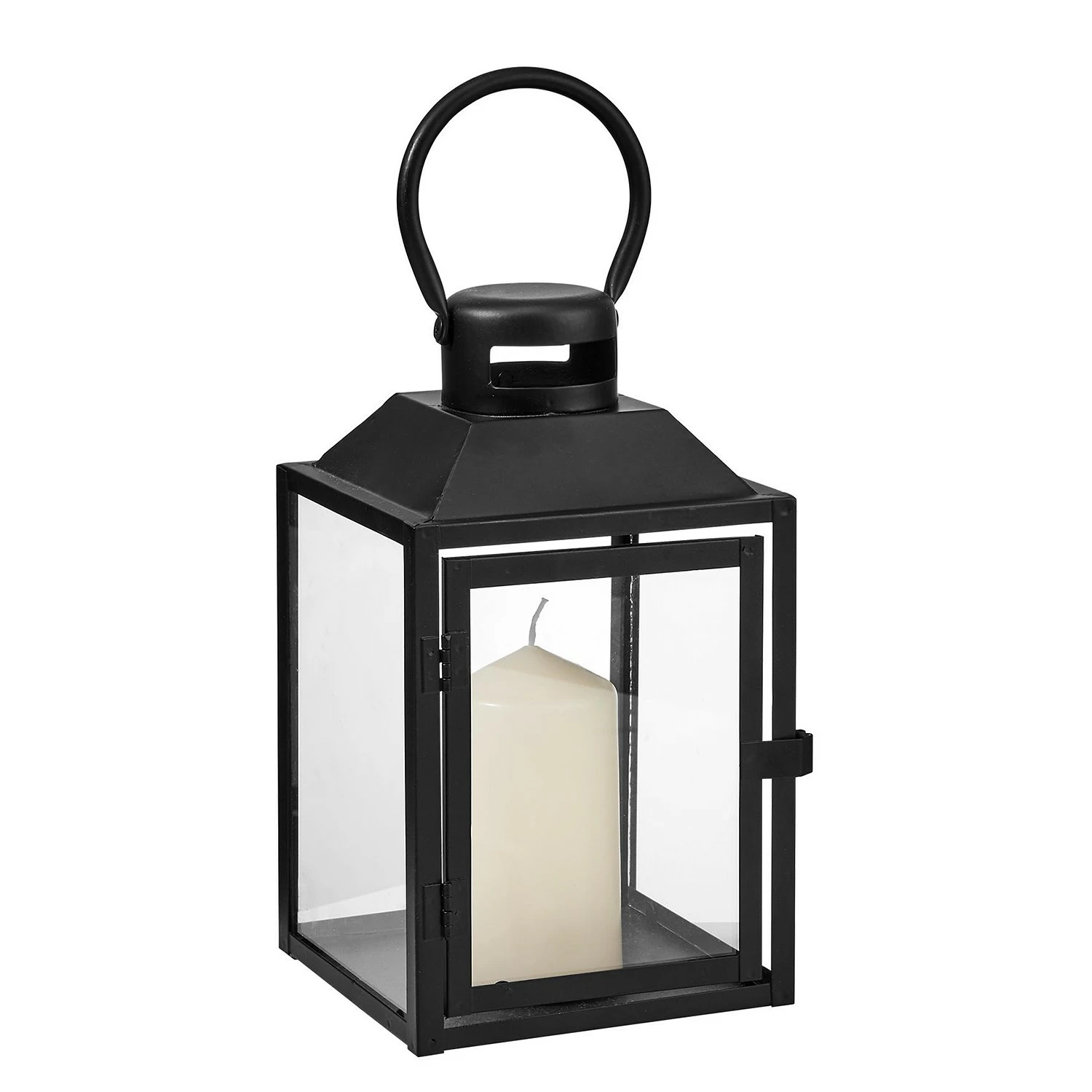 Butlers Laterne LIGHTHOUSE - Eisen / Glas - Schwarz - Höhe: 24 cm – Bild 5