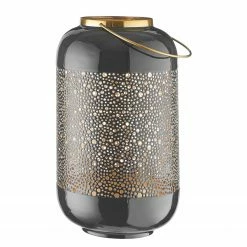 Butlers Laterne EMILIE II - Eisen - Dunkelgrau