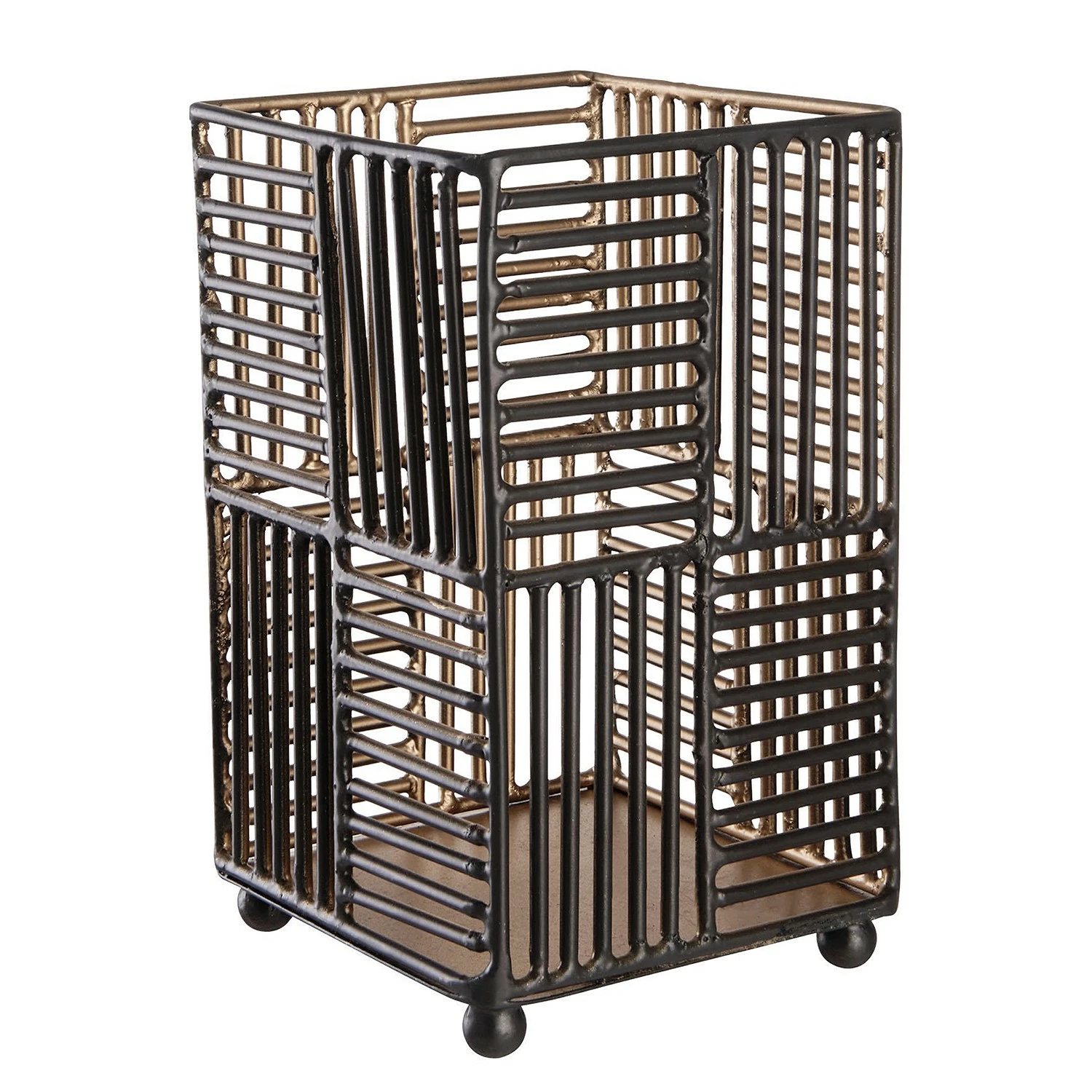 Butlers Windlicht YUMA - Eisen - Grau