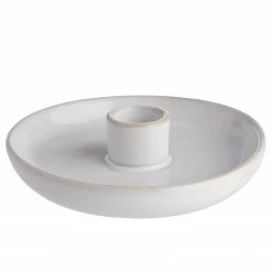 Butlers Kerzenhalter PEACEFUL - Steinzeug - Creme