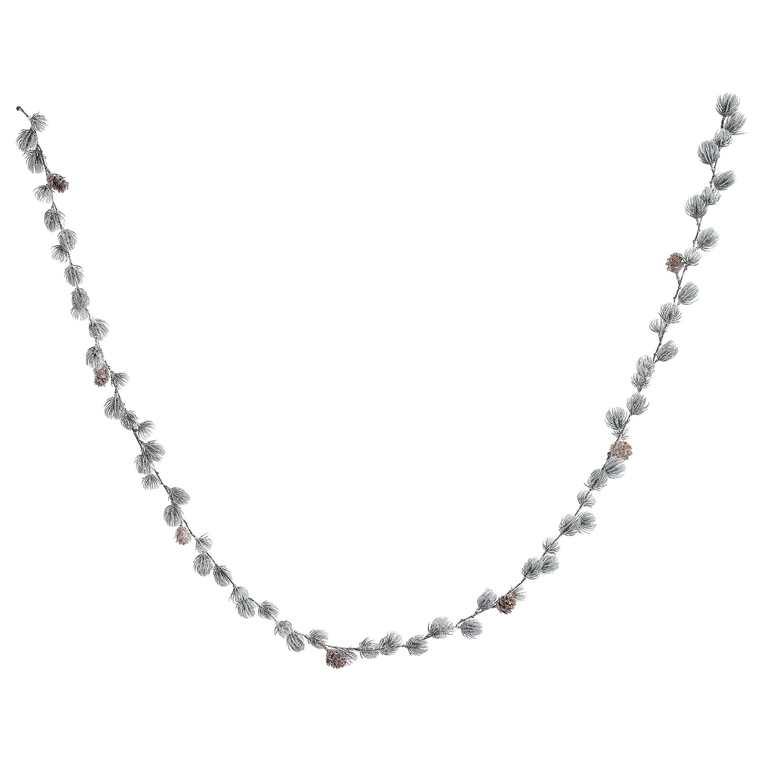 Butlers Piniengirlande FLORISTA - Eisen / Polyester PVC - Grün / Weiß