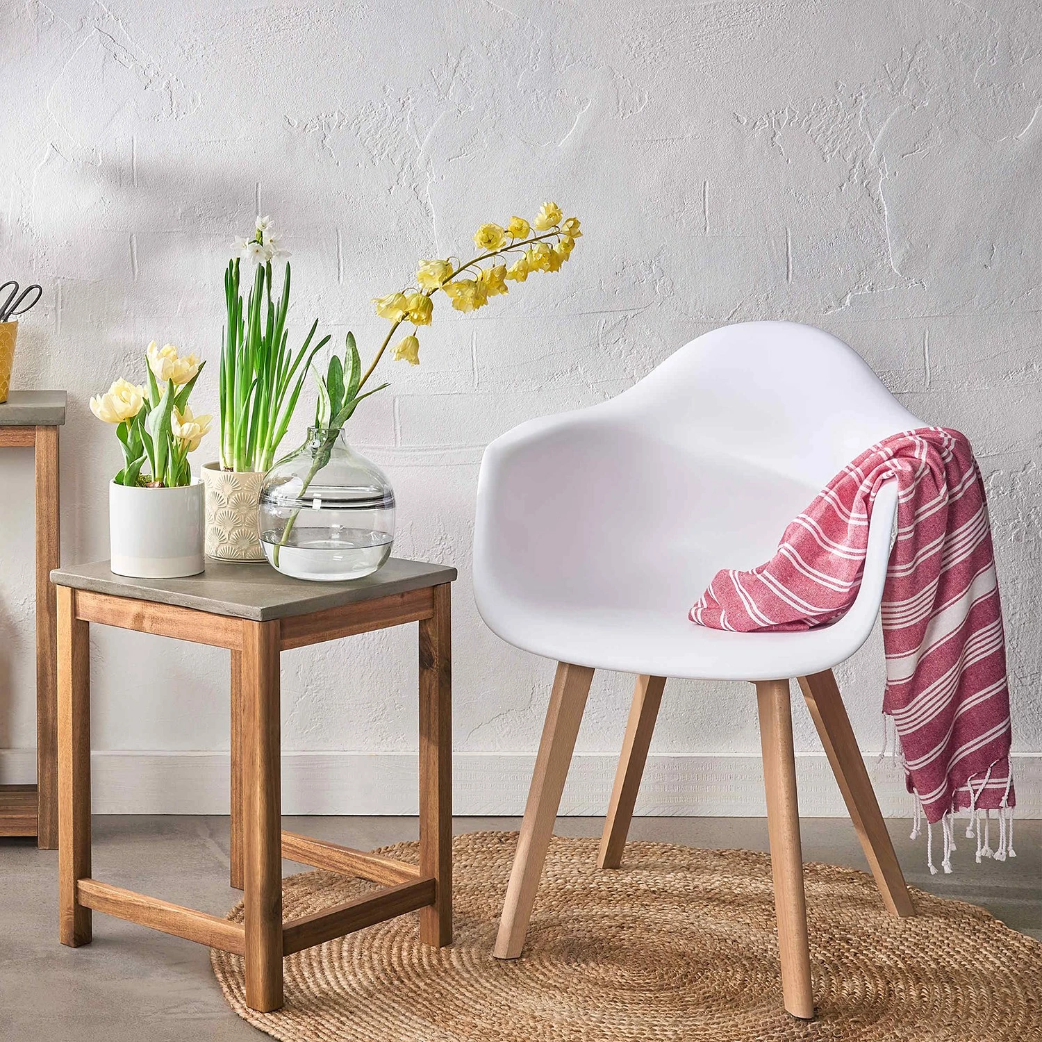 Butlers Blumentopf BLOOMY II - Steinzeug - Creme – Bild 3