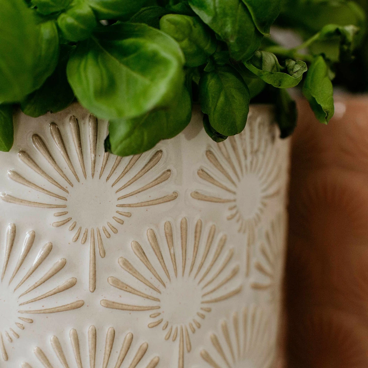 Butlers Blumentopf BLOOMY II - Steinzeug - Creme – Bild 5