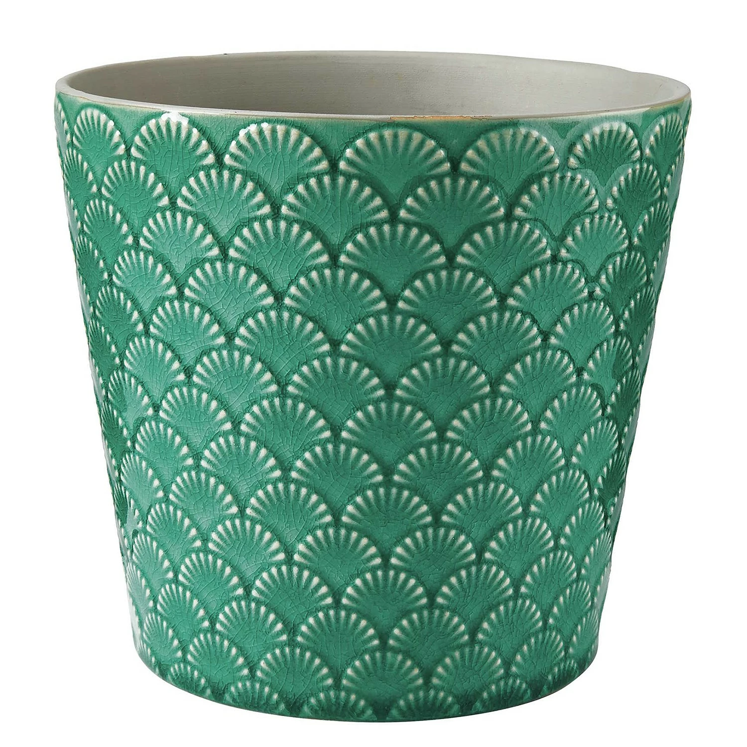 Butlers Blumentopf ARIELLE - Steinzeug - Türkis