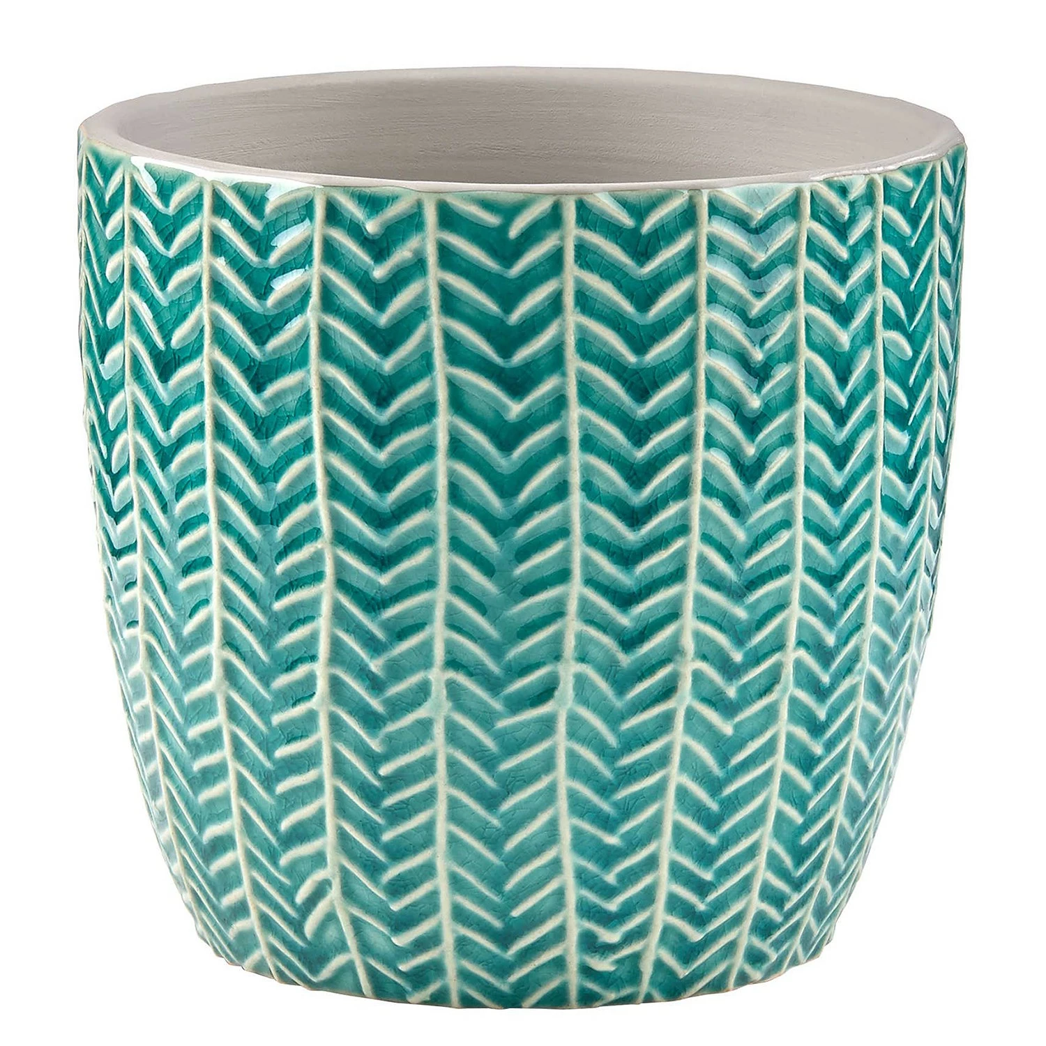 Butlers Blumentopf GREENDAY - Steinzeug - Türkis