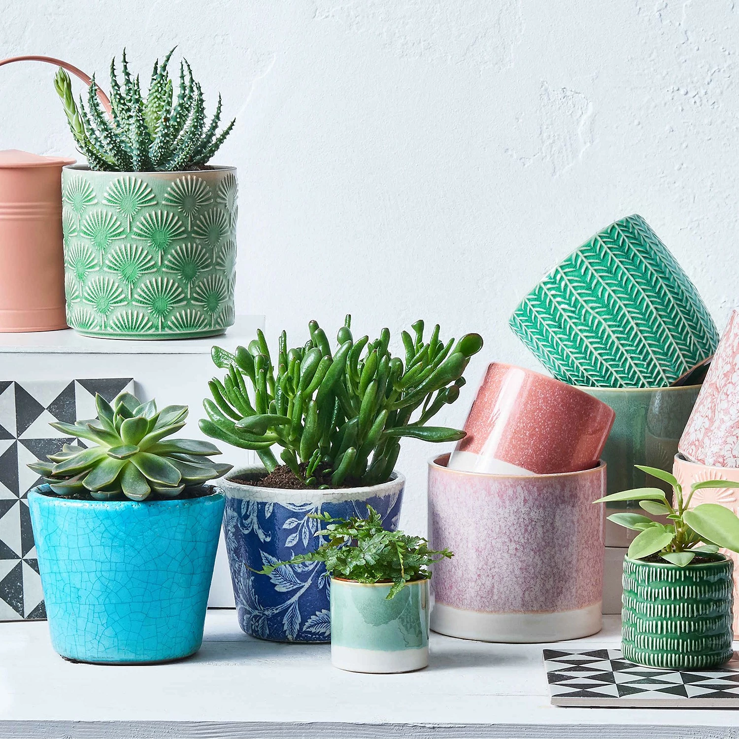 Butlers Blumentopf GREENDAY - Steinzeug - Türkis – Bild 2