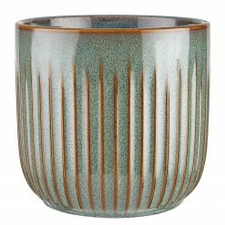 Butlers Blumentopf CUBIST - Steingut - Grün