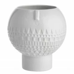 Butlers Blumentopf mit Gesicht ARTIST - Terracotta - Weiß