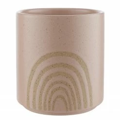 Butlers Blumentopf HAPPY RAINBOW - Steinzeug - Rosa