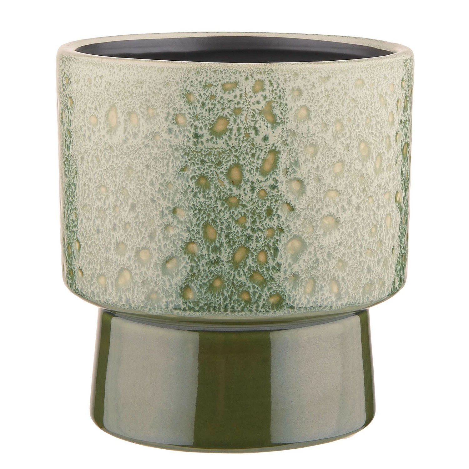 Butlers Blumentopf GREENERY - Steinzeug - Olivgrün - Durchmesser: 15 cm