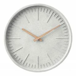 Butlers Wanduhr WALL COUTURE - Polyresin - Grau