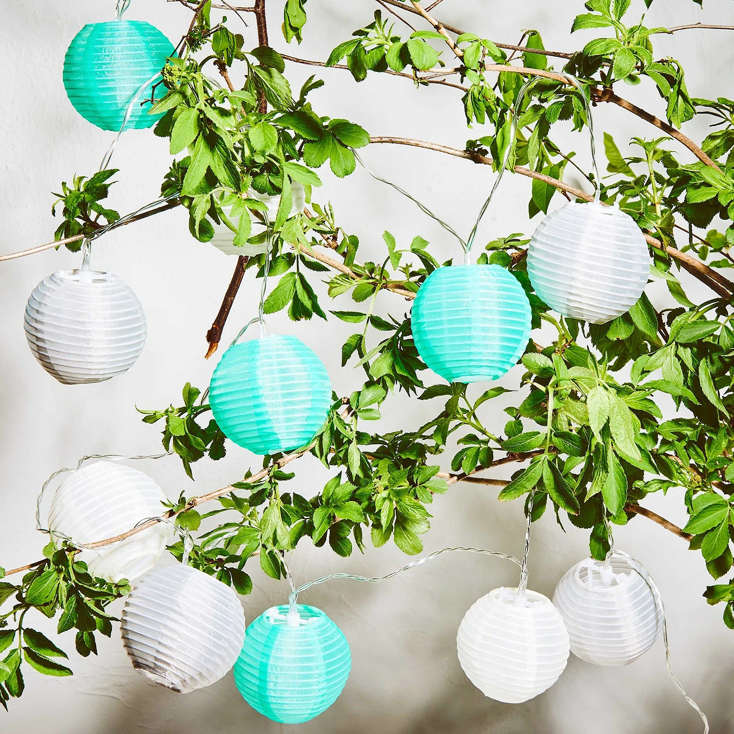 Butlers Lichterkette OPEN AIR - Nylon - 10-flammig - Grün – Bild 2