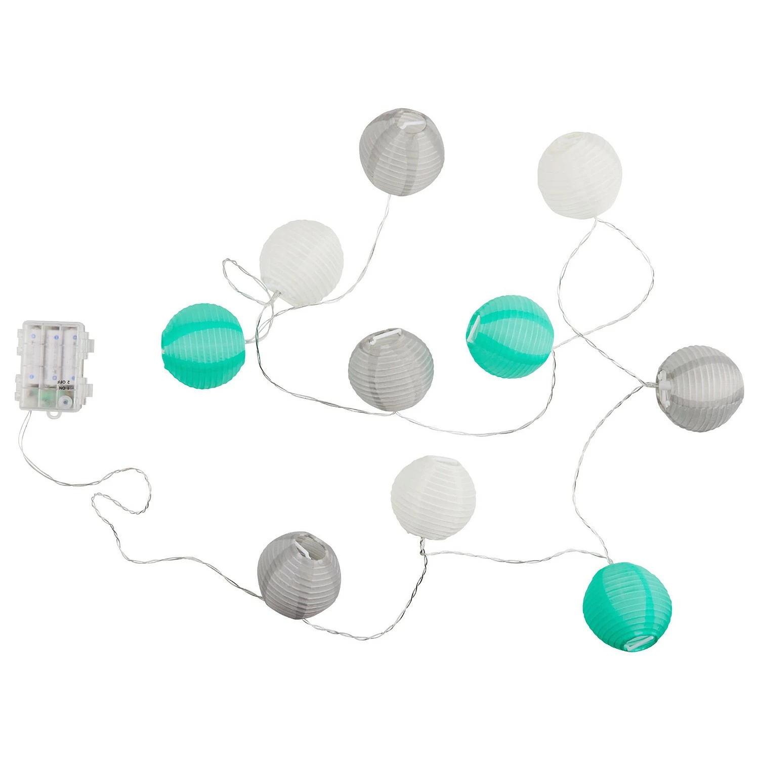 Butlers Lichterkette OPEN AIR - Nylon - 10-flammig - Grün – Bild 4