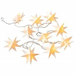 Butlers LED-Lichterkette ORIGAMI - Papier / Polyester PVC - 10-flammig