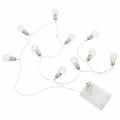 Butlers LED-Lichterkette MINI BULBS - Polyester PVC - 10-flammig