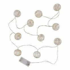 Butlers Lichterkette OSAKA - Eisen; Kupfer / Polyester PVC - 10-flammig