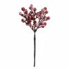 Butlers Kunstpflanze FLORISTA Beerenzweig - Polyester / Eisen - Rot