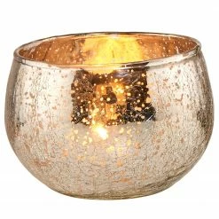 Butlers Teelichthalter DELIGHT II - Glas - Silber