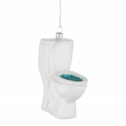 Butlers Baumhänger HANG ON Ornament Toilette - Klarglas - Weiß