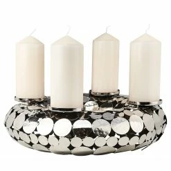 Butlers Adventskranz ADVENT II - Eisen - Silber