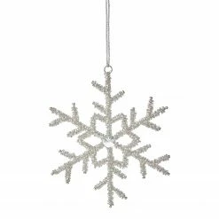 Butlers Baumhänger HANG ON Flocke - Eisen / Glas - Silber