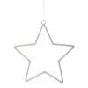 Butlers Baumhänger X-MAS Stern - Eisen / Glas - Silber
