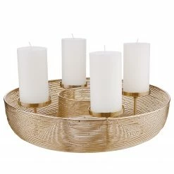 Butlers Adventskranz ADVENT I - Eisen - Gold