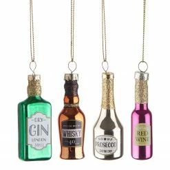 Butlers Baumhänger HANG ON Mini Bar (4-teilig) - Klarglas - Mehrfarbig