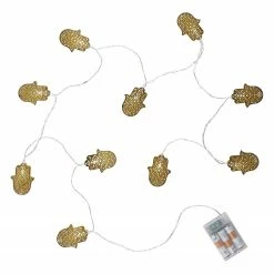 Butlers LED-Lichterkette FATIMA - Aluminium / PVC - Gold