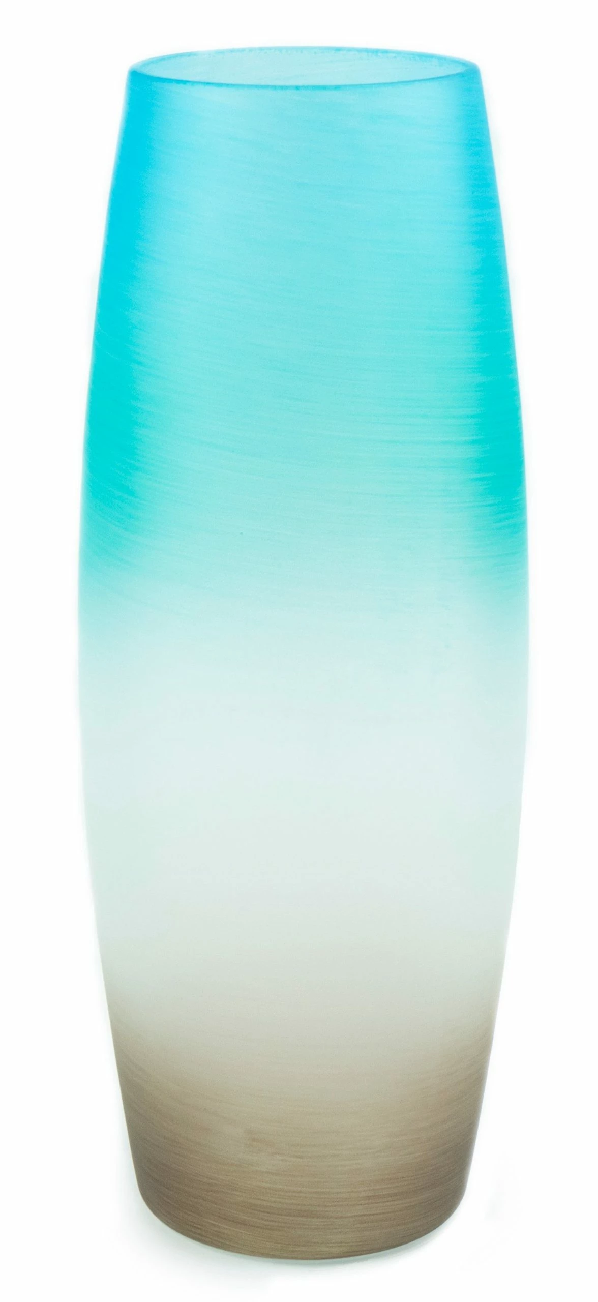 7ART Handbemalte Glasvase - Tischvase aus Glas 30 cm