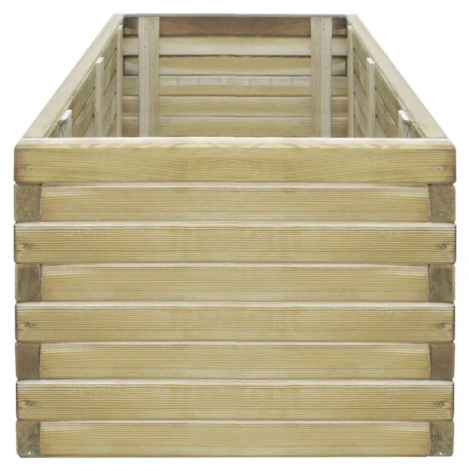 VidaXL Hochbeet Holz - vidaXL Hochbeet 100x50x40 cm Holz Rechteckig – Bild 3