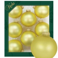 Krebs Glas Lauscha Gold matt 7cm Glaskugeln uni