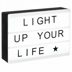 Atmosphera Créateur d'intérieur Dekorative Lampe mit Beschriftung