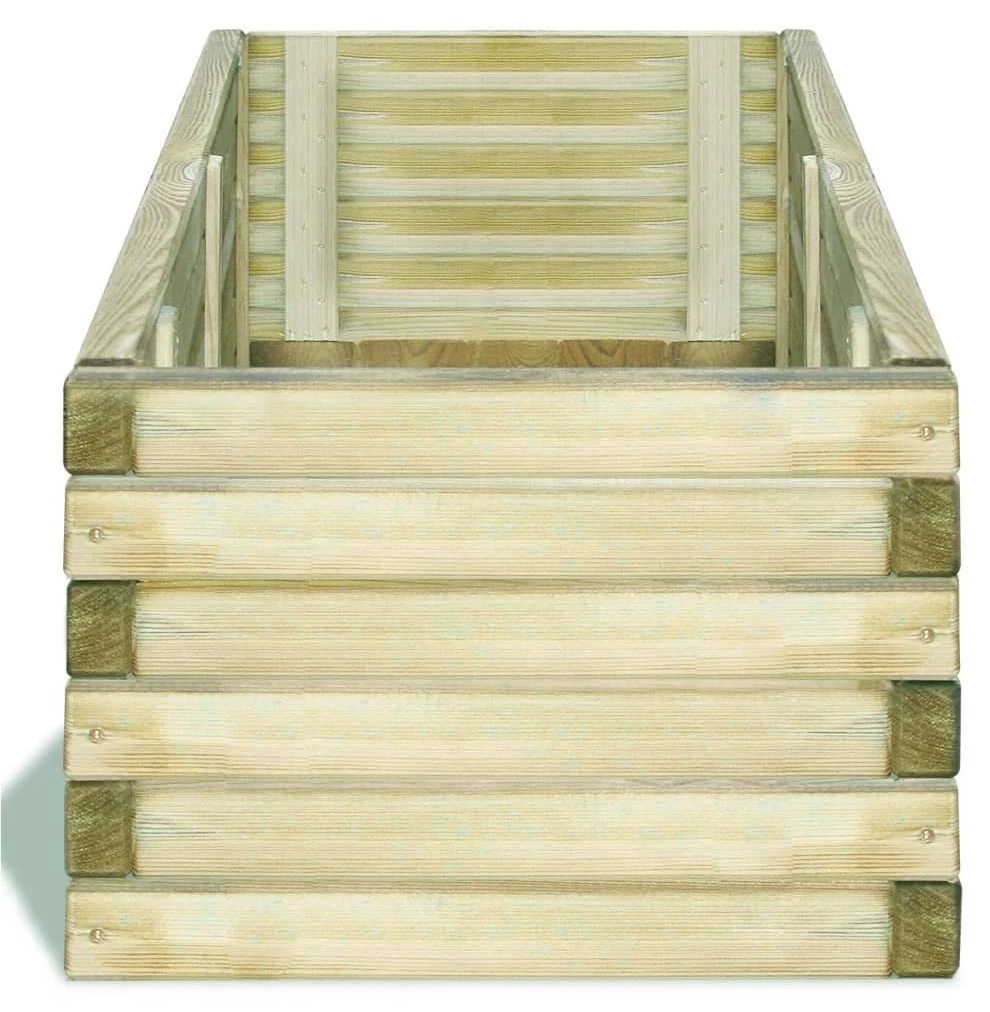 VidaXL Hochbeet Holz - vidaXL Hochbeet 120x40x30 cm Holz Rechteckig – Bild 3