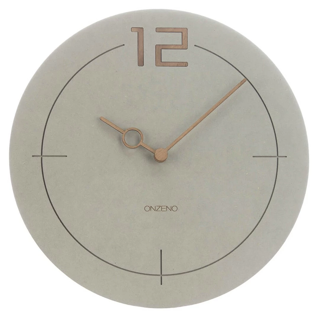 ONZENO Design Wanduhr THE GREY.