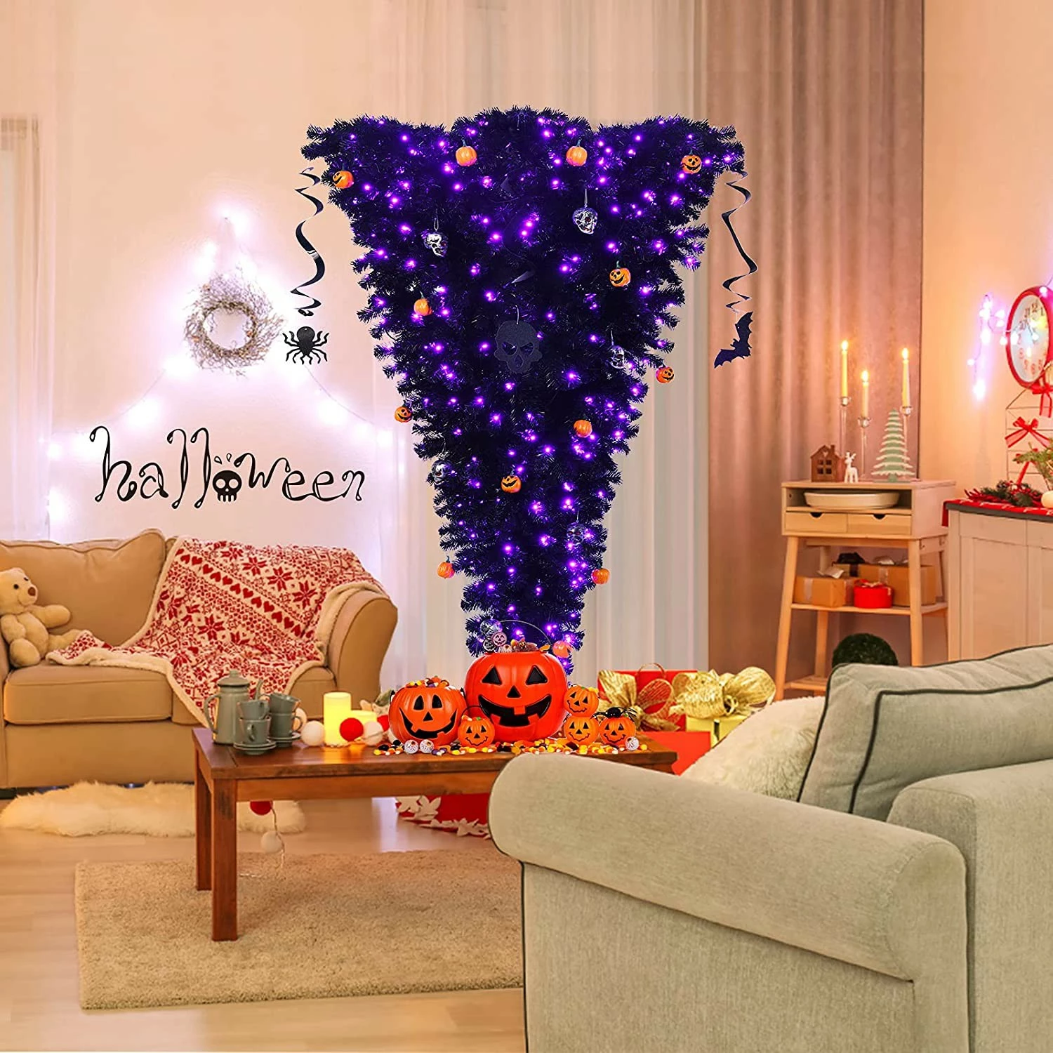 Costway 180cm LED Künstlicher Weihnachtsbaum – Bild 2