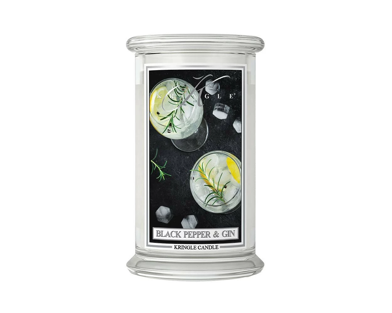 Kringle Candle Große Classic Candle Black Pepper & Gin