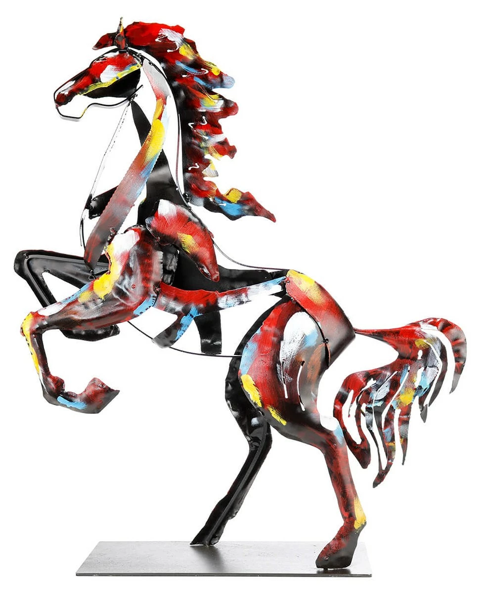 KUNSTLOFT Metall Skulptur Feuerhengst
