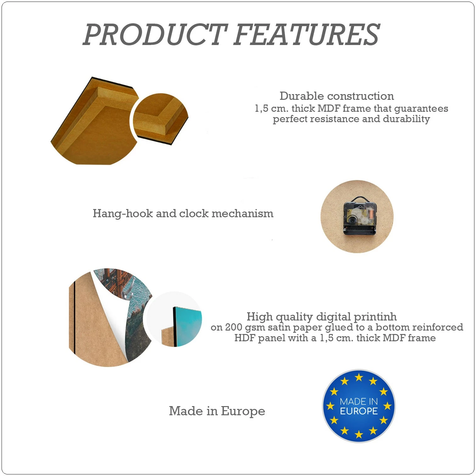 LegendArte Wanduhr - Farbige Münder – Bild 4