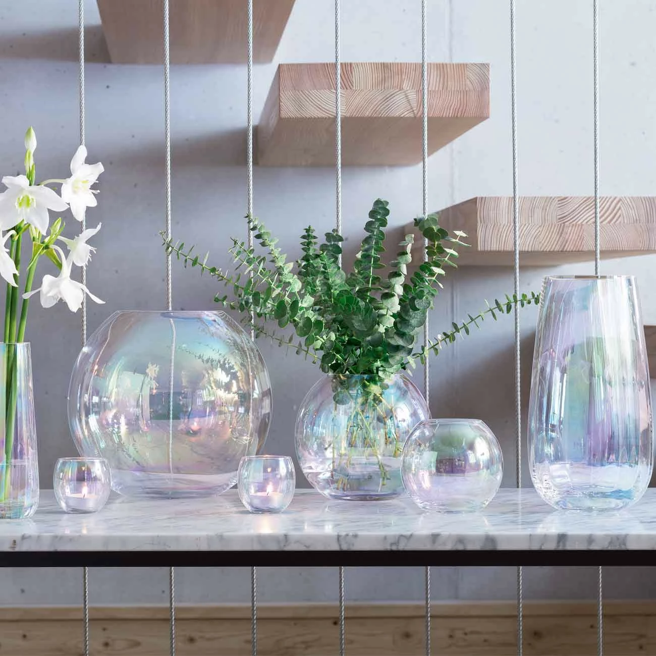 LSA Vase Pearl klein, perlmuttfarben - Vase Pearl Seifenblase klein, perlmuttfarben – Bild 5