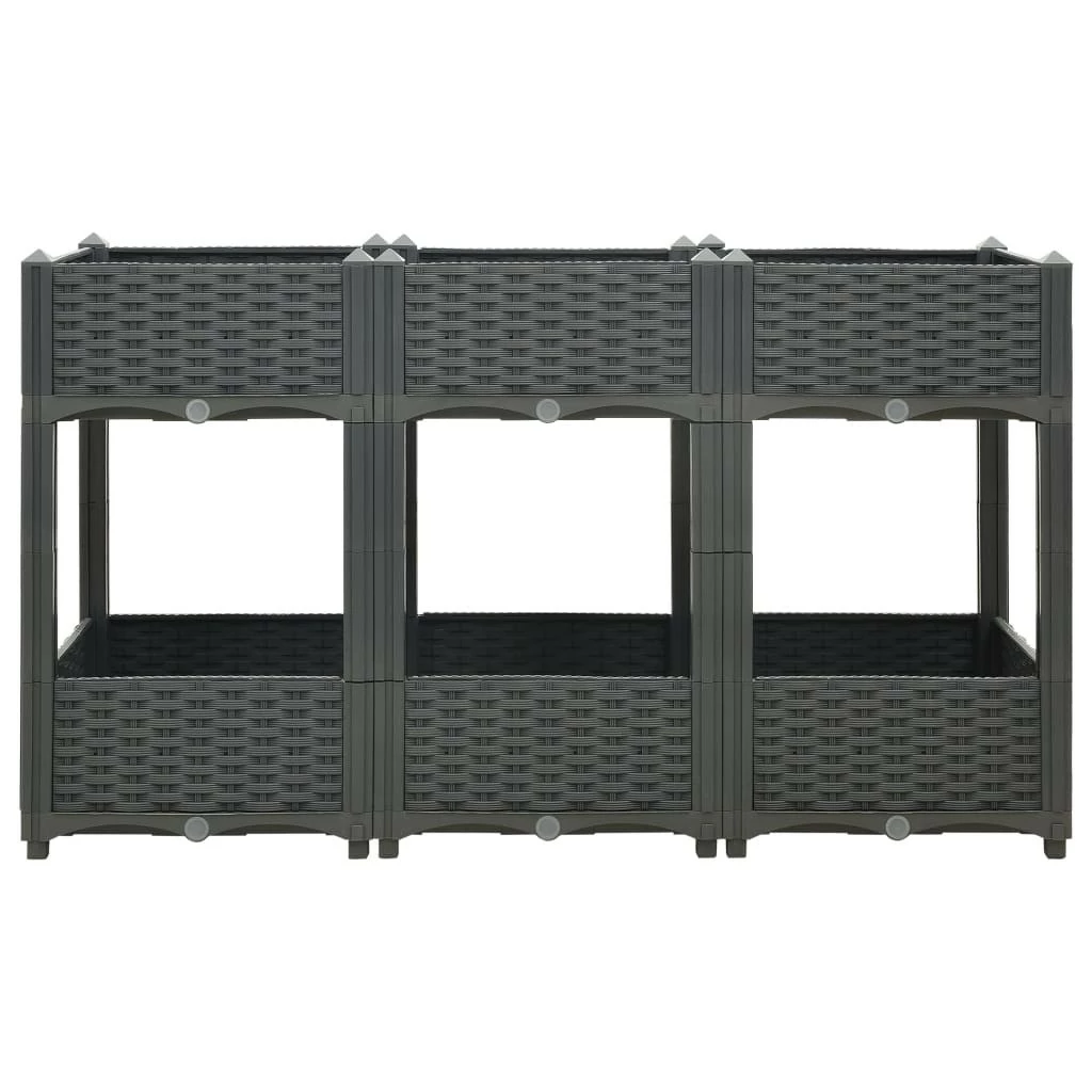 VidaXL Hochbeet - vidaXL Hochbeet 120x40x71 cm Polypropylen