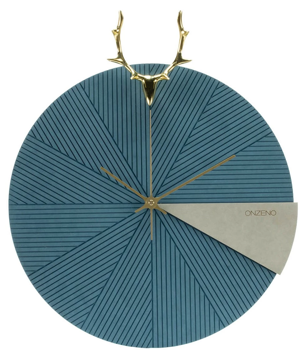 ONZENO Design Wanduhr THE AZUR DEER.