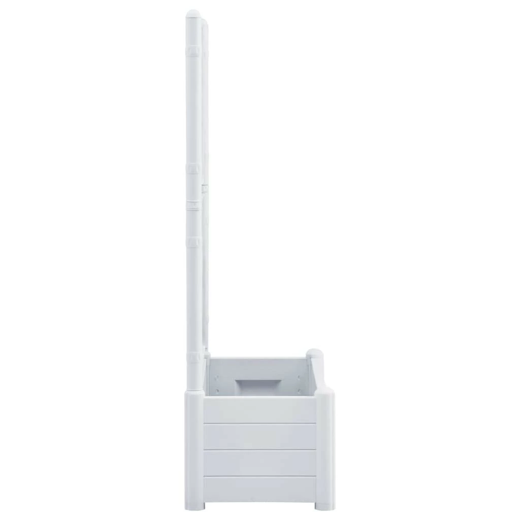 VidaXL Hochbeet - vidaXL Pflanzkübel mit Spalier 100x43x142 cm PP Weiß – Bild 4