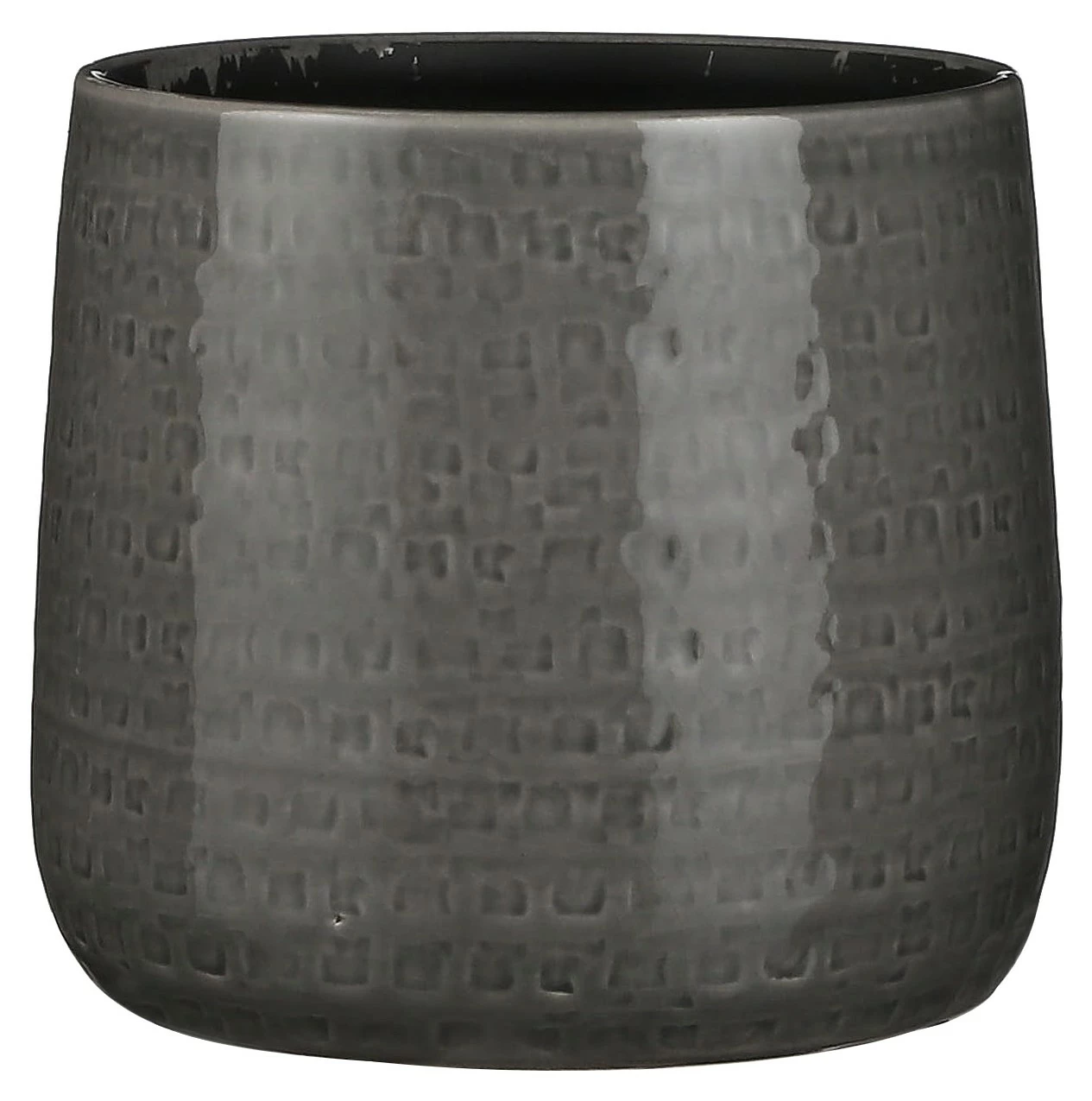 Mica Decorations Blumentopf Floyd - Grau - Höhe: 21 cm