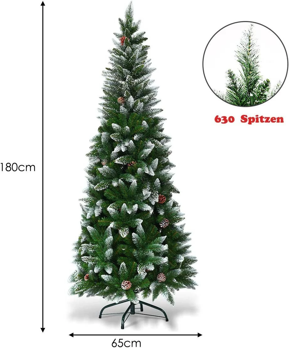 Costway 180cm Künstlicher Weihnachtsbaum – Bild 6