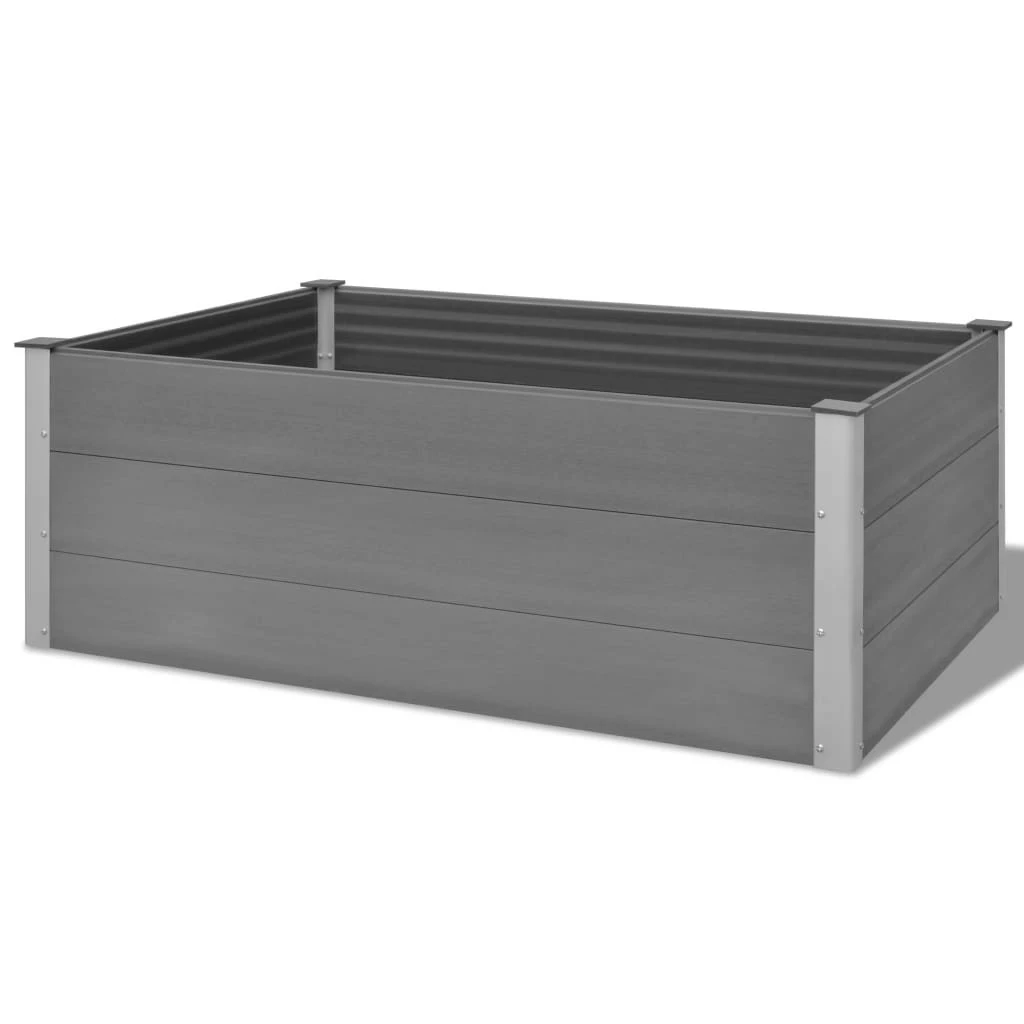 VidaXL Garten-Hochbeet WPC - vidaXL Garten-Hochbeet WPC 150 x 100 x 54 cm Grau